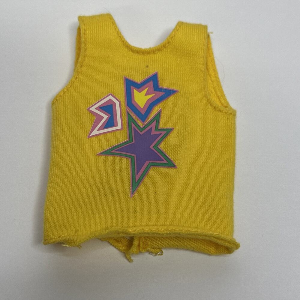 Mattel Barbie 1989 Ken My First Fashions Easy On Shirt Yellow